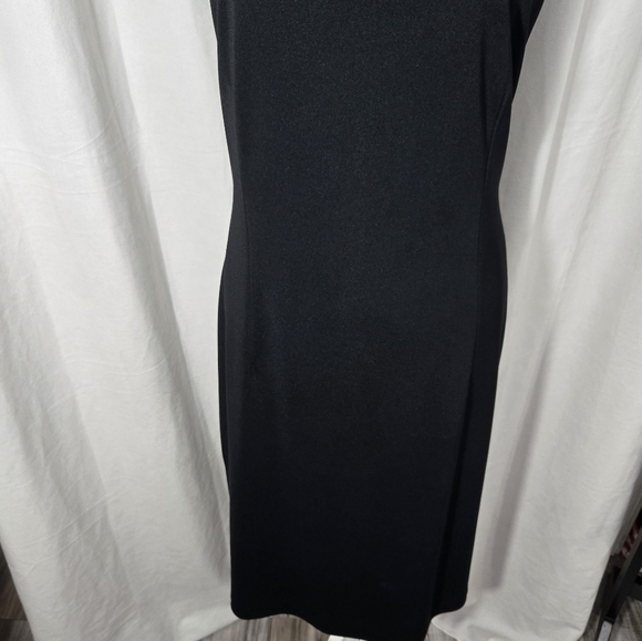 Gap Sleeveless V Neck Black Shift Dress Sz 12 - Picture 5 of 10